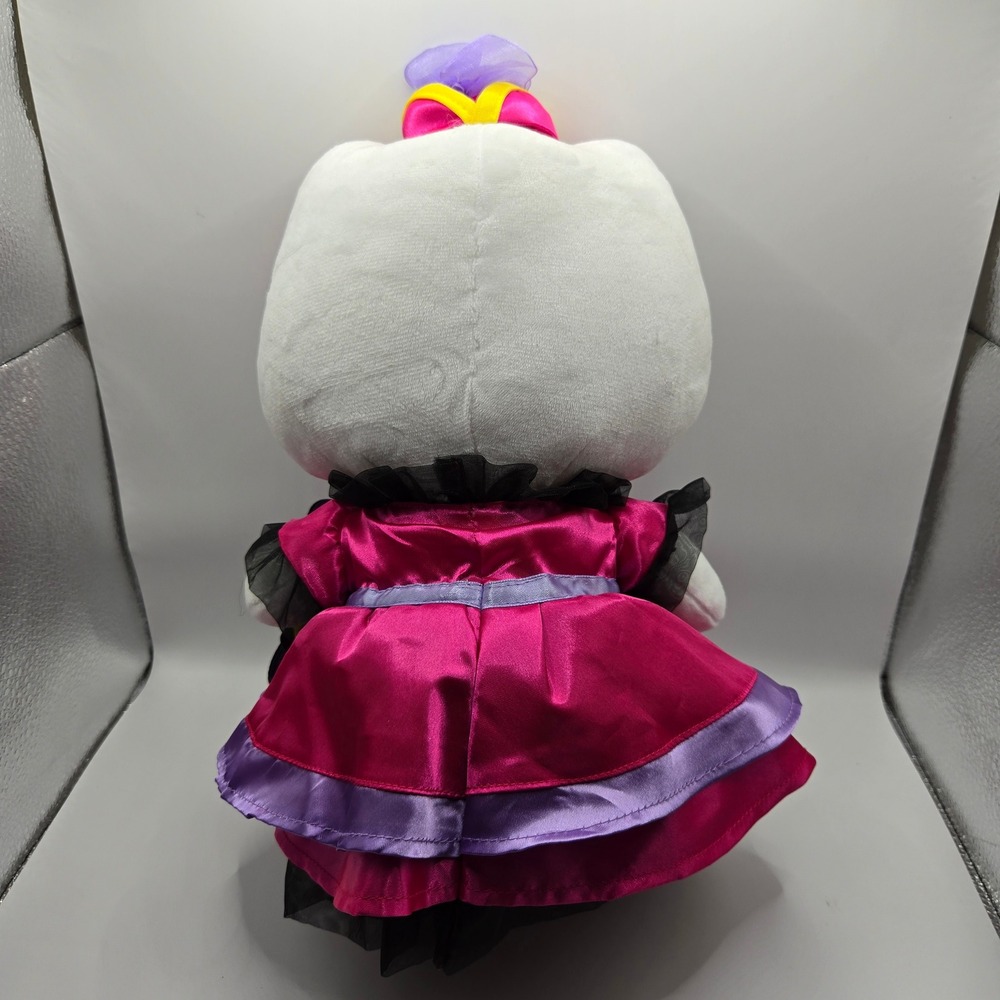Sanrio Hello Kitty Black Pink Halloween Masquerade Ball Plush Doll 12" - Picture 2 of 3